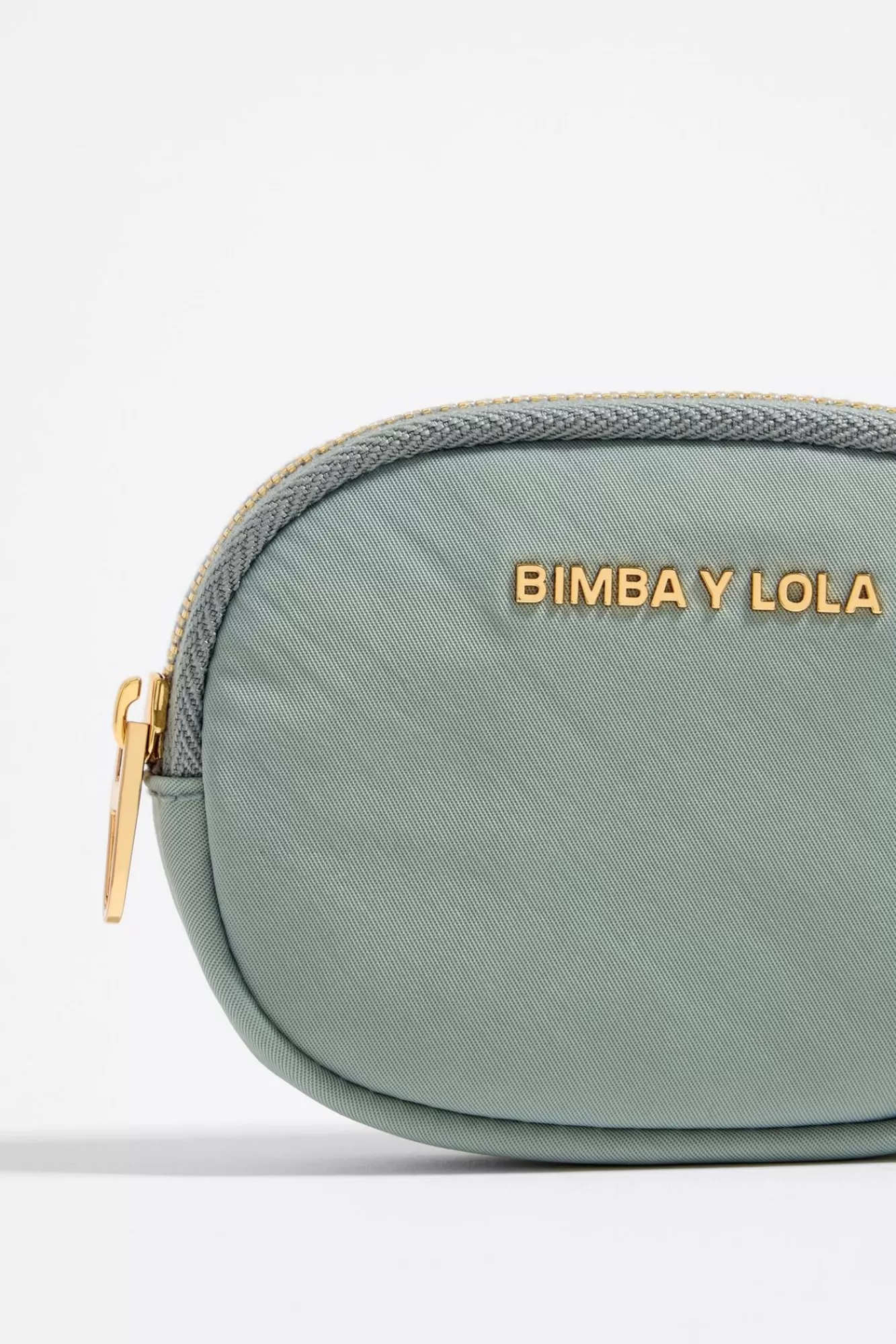 BIMBA Y LOLA Monedero Ovalado Nylon Verde Agua Fashion