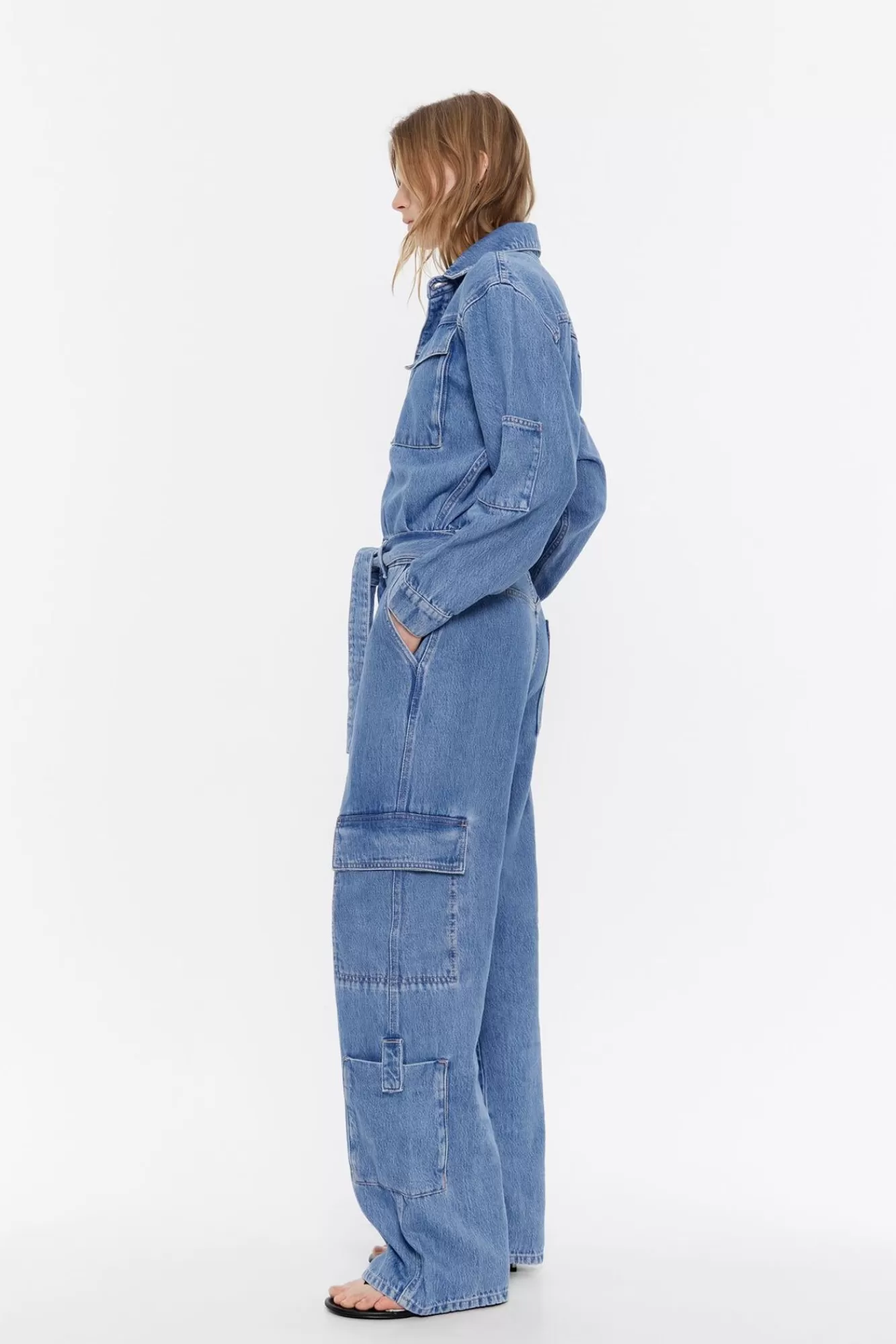 BIMBA Y LOLA Mono Denim Cargo Azul Online