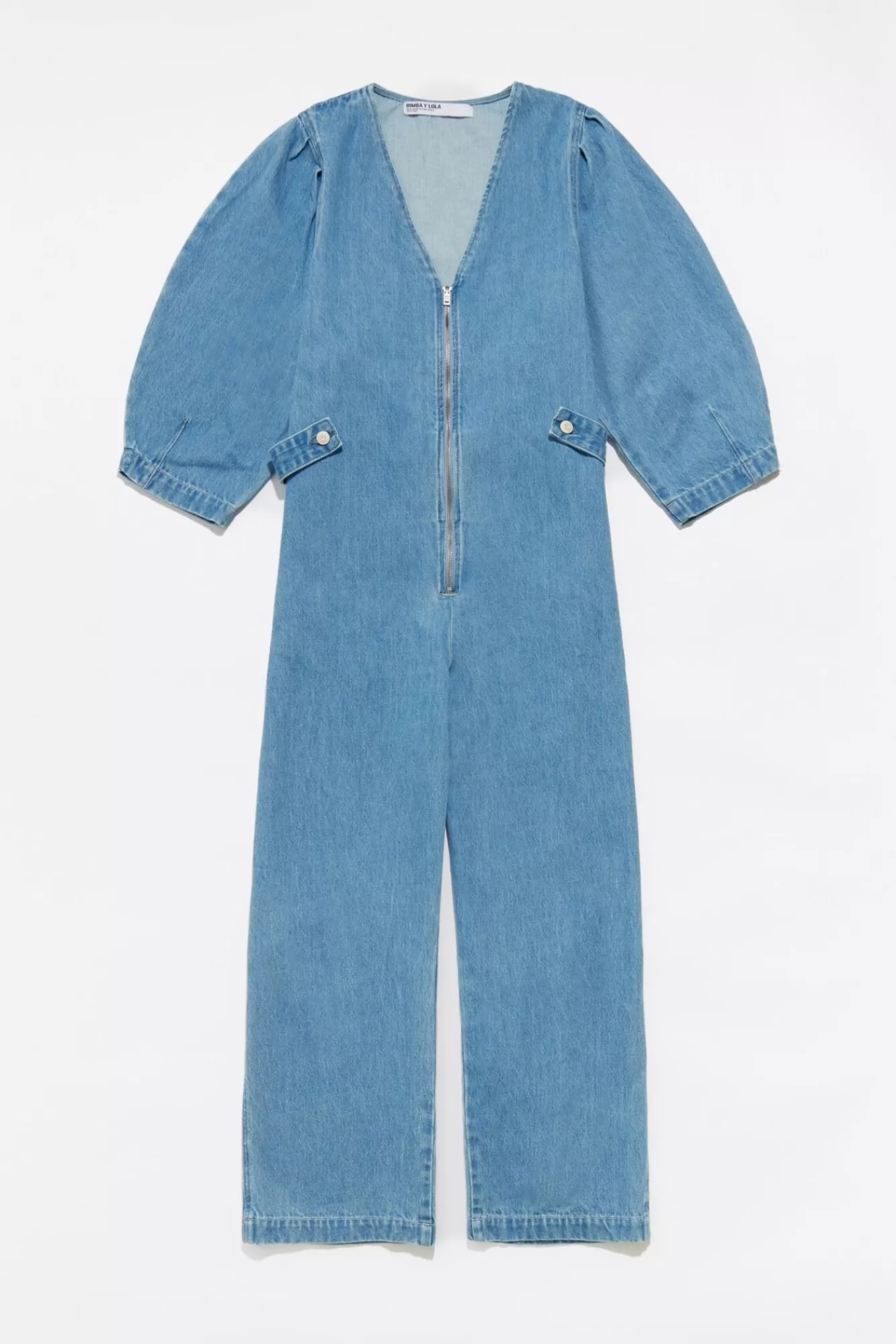 BIMBA Y LOLA Mono Denim Mangas Abullonadas Azul Flash Sale