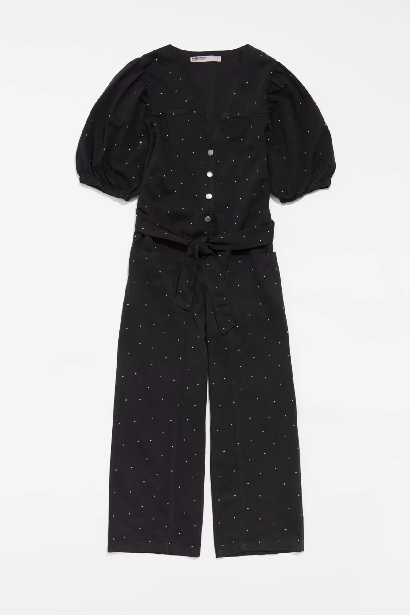 BIMBA Y LOLA Mono Denim Piedras Negro Best Sale