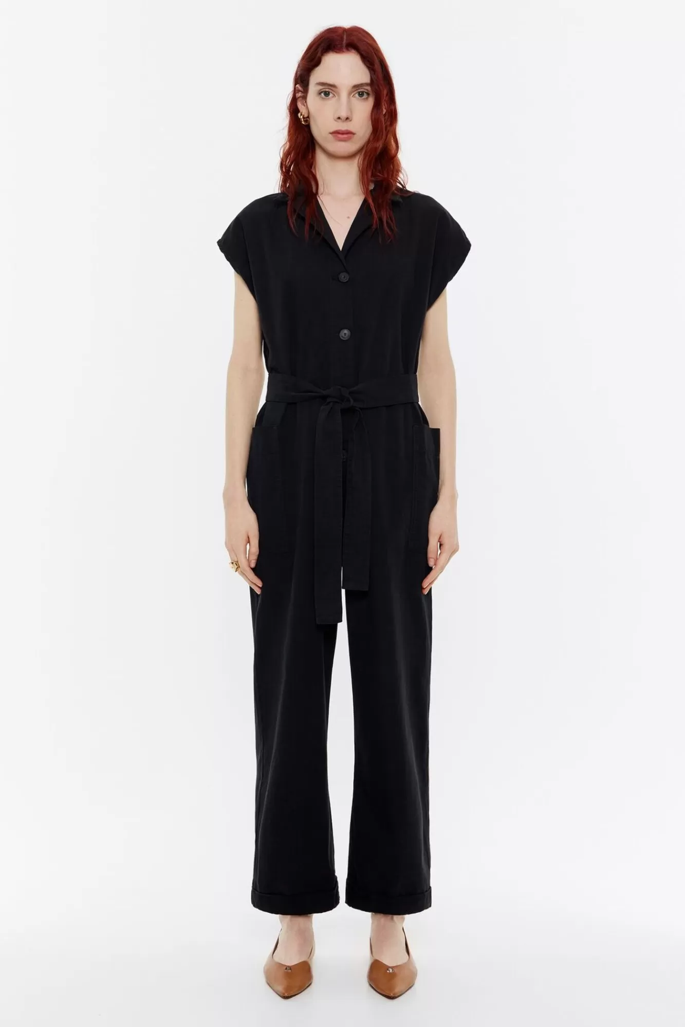 BIMBA Y LOLA Mono Oversize Denim Negro Cheap