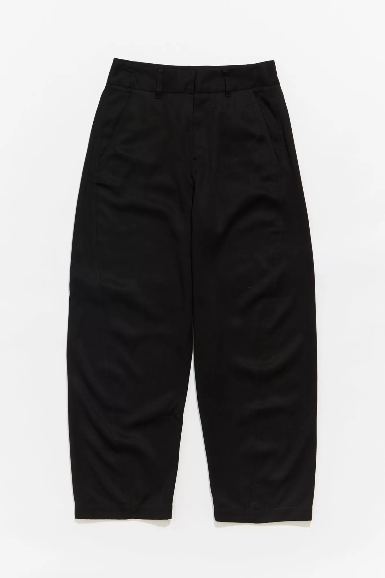 BIMBA Y LOLA Pantalon Barrel Lana Negro Fashion