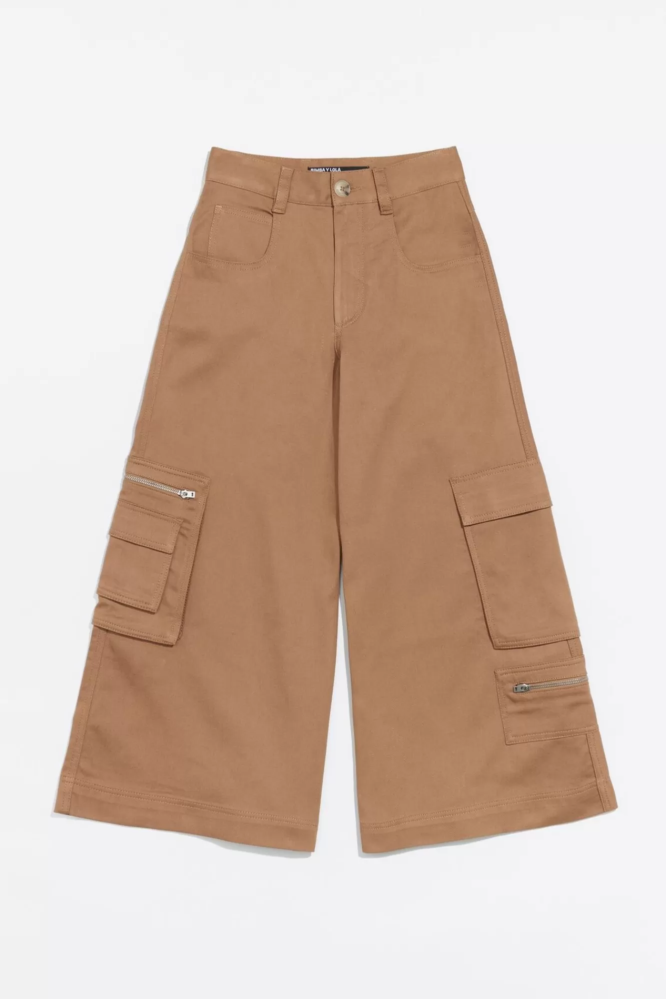 BIMBA Y LOLA Pantalon Cargo Camel Discount