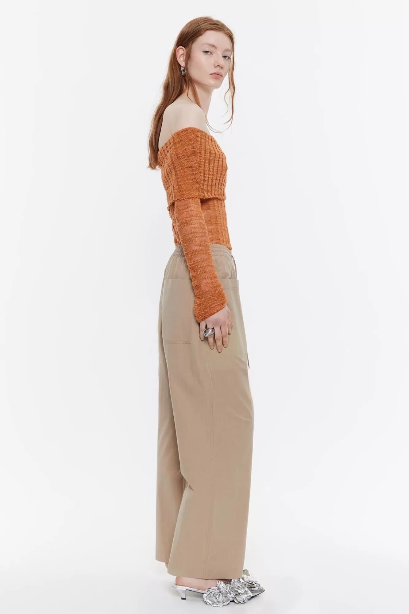 BIMBA Y LOLA Pantalon Jogger Algodon Camel Sale