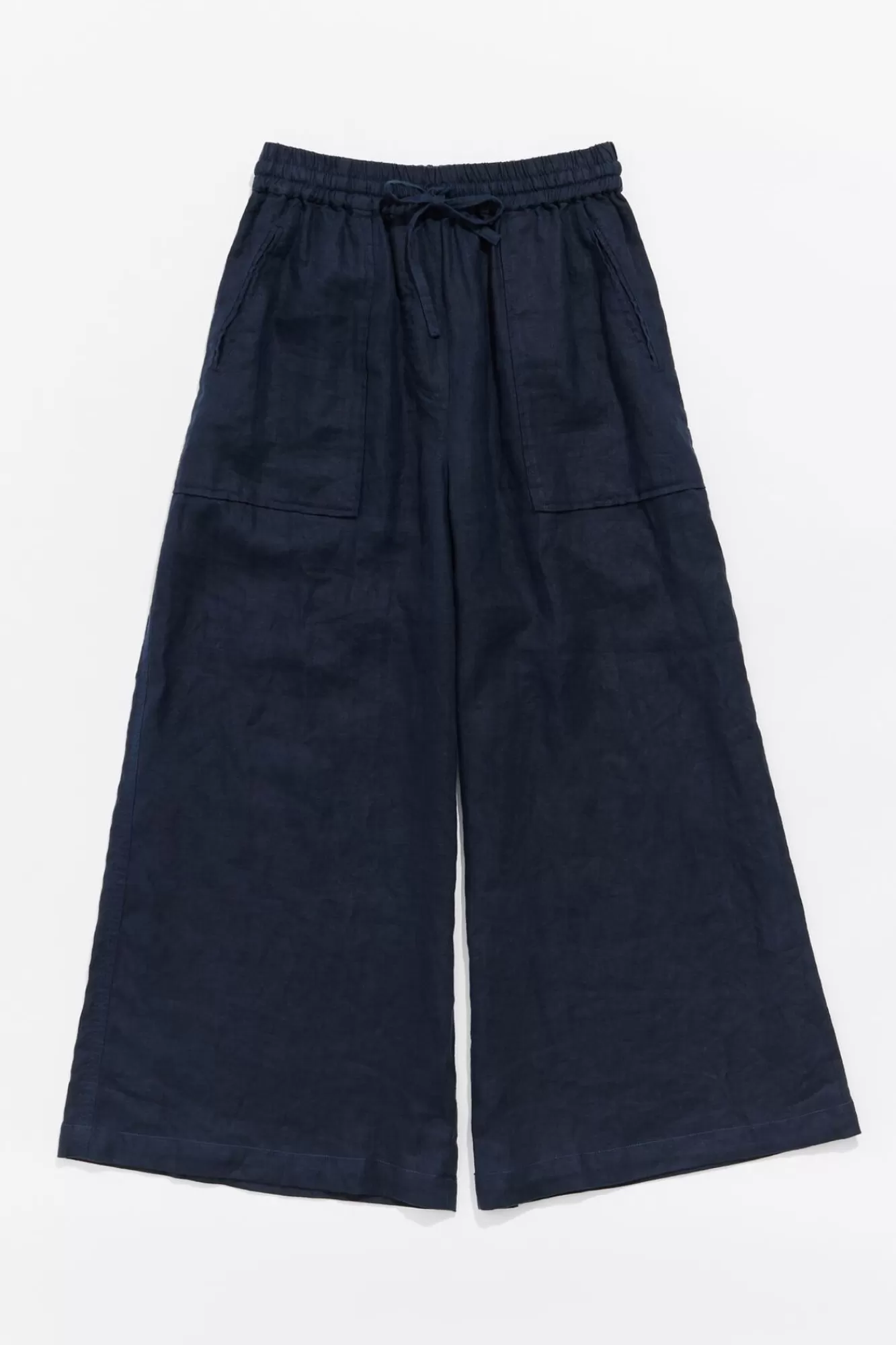 BIMBA Y LOLA Pantalon Jogger Lino Azul Marino Cheap