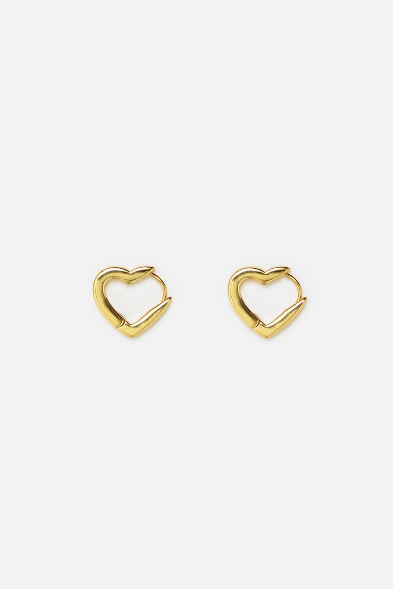 BIMBA Y LOLA Pendientes Aro Corazon Dorados Sale