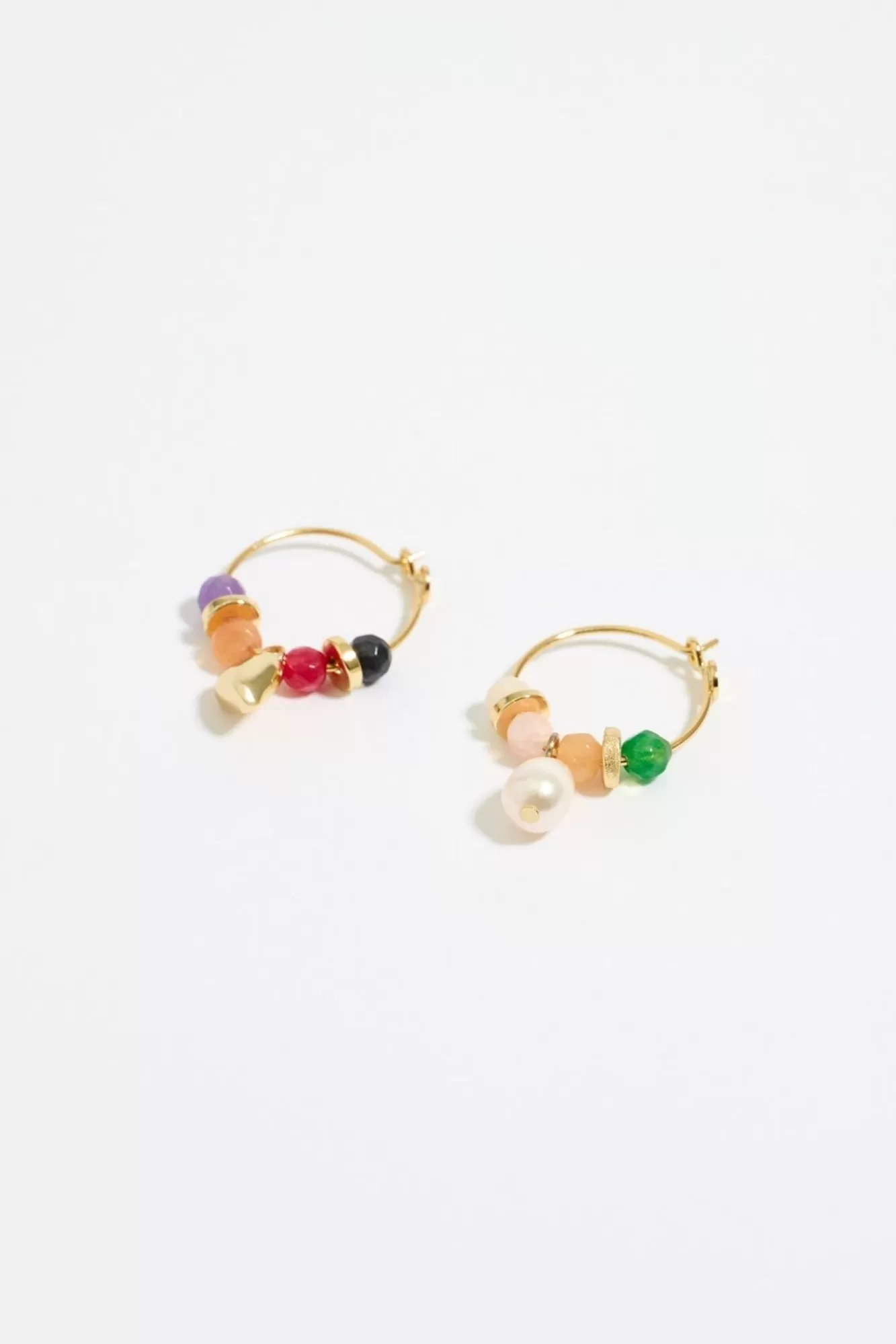 BIMBA Y LOLA Pendientes Aro Corazon Y Perla Multicolor Online