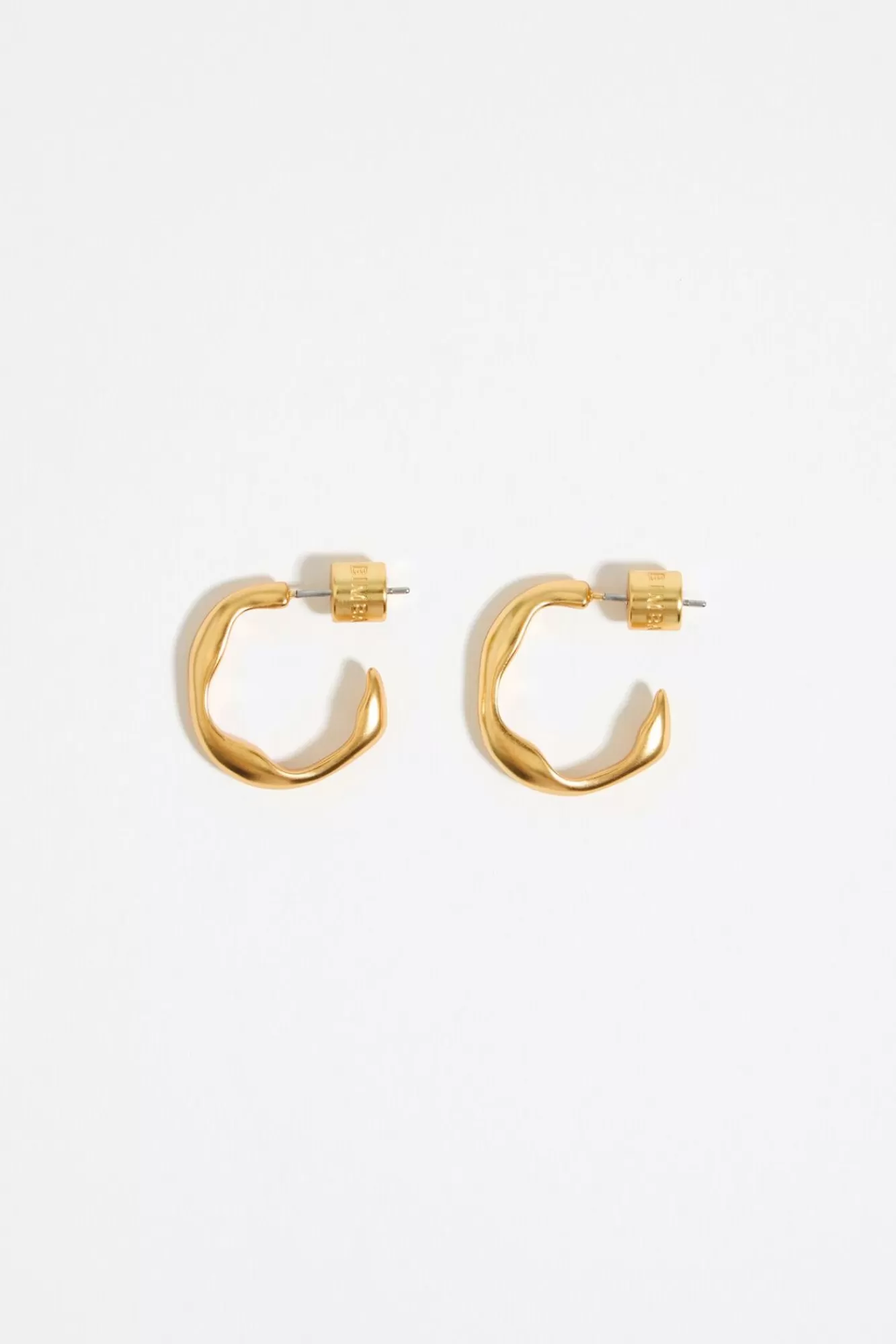 BIMBA Y LOLA Pendientes Aro Mini Dorado Mate Flash Sale