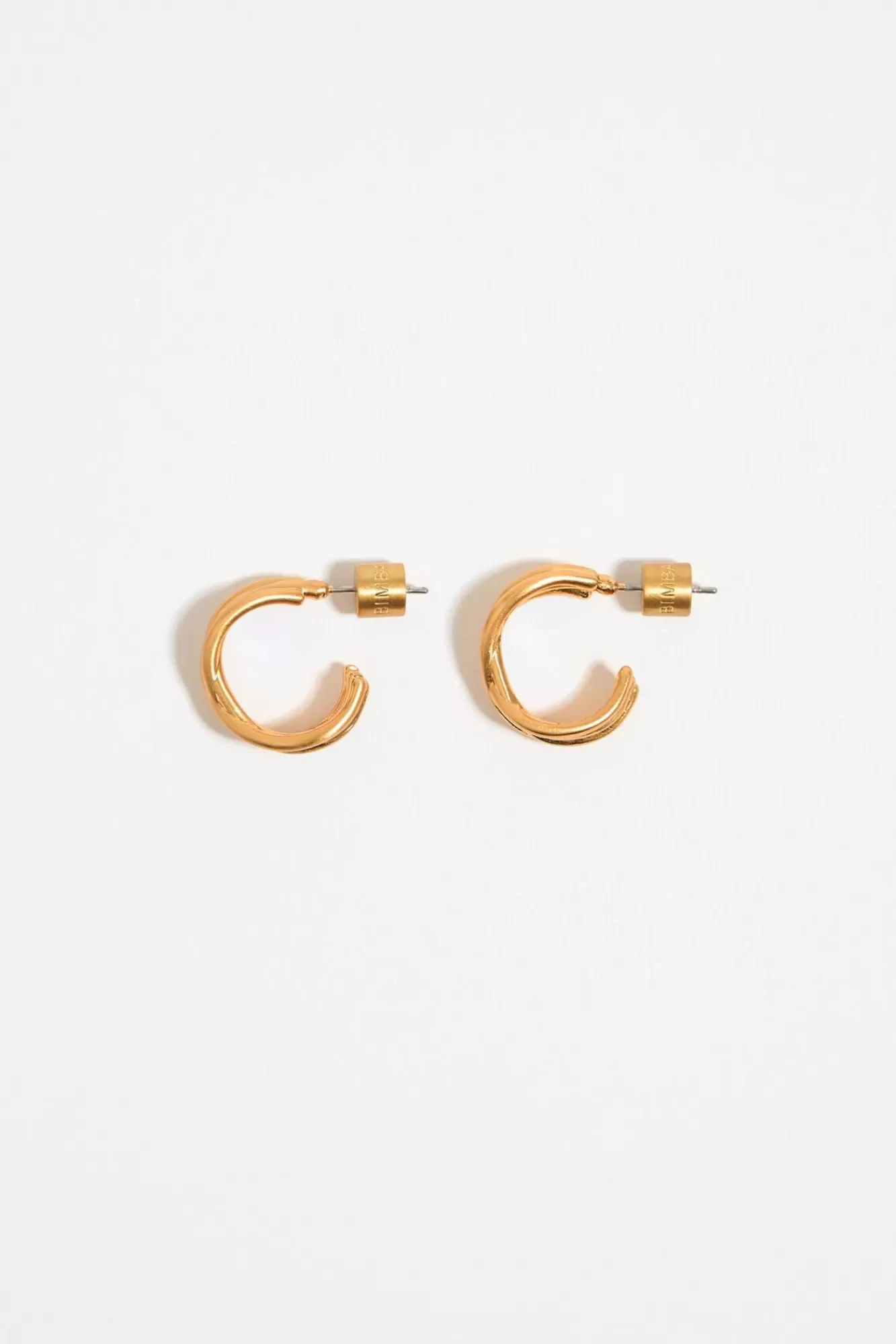 BIMBA Y LOLA Pendientes Aro Mini Dorado Mate Flash Sale