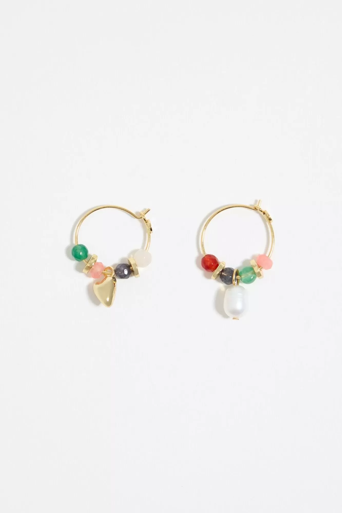 BIMBA Y LOLA Pendientes Aro Piedras Multicolores Cheap