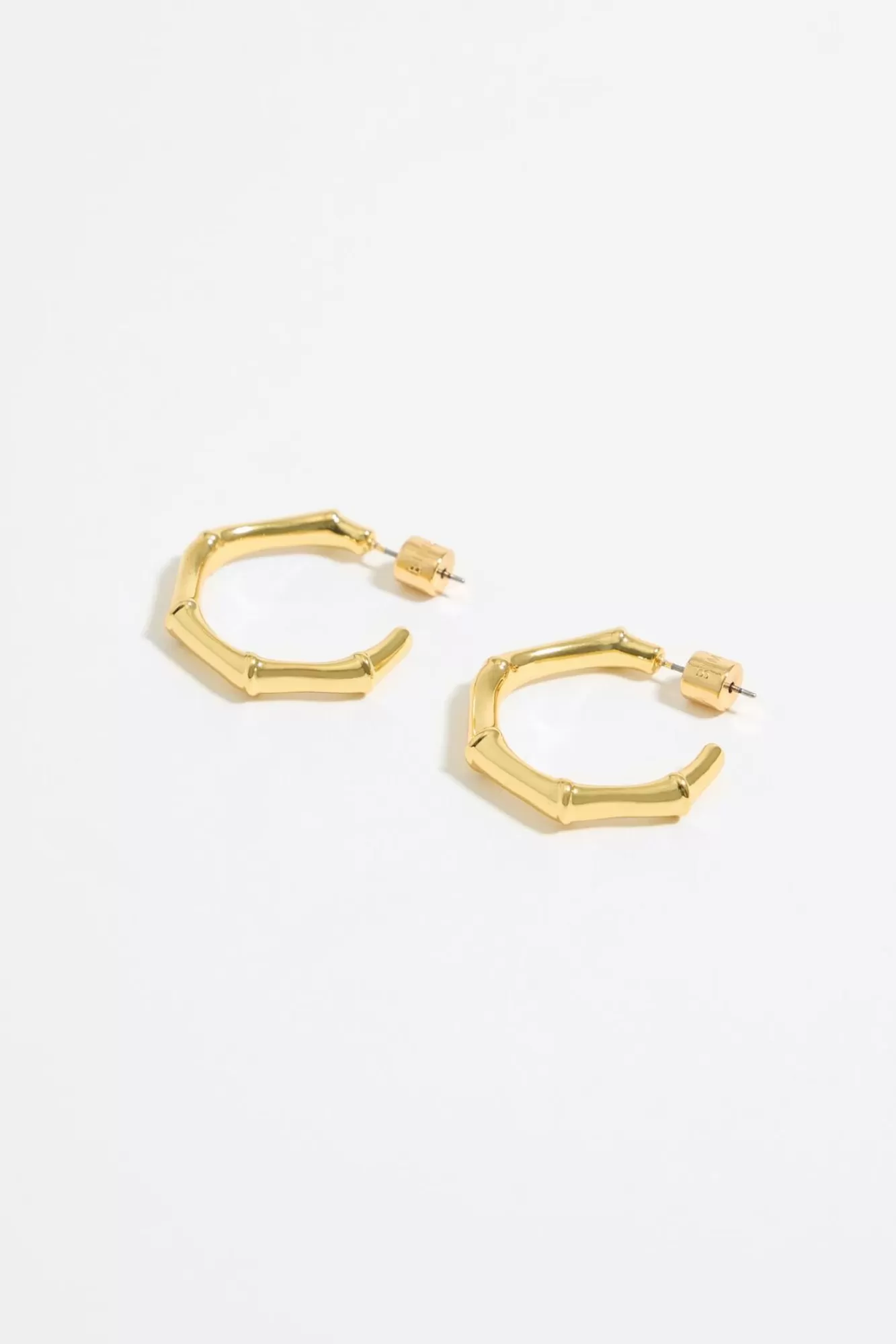 BIMBA Y LOLA Pendientes Bambu Dorados Fashion