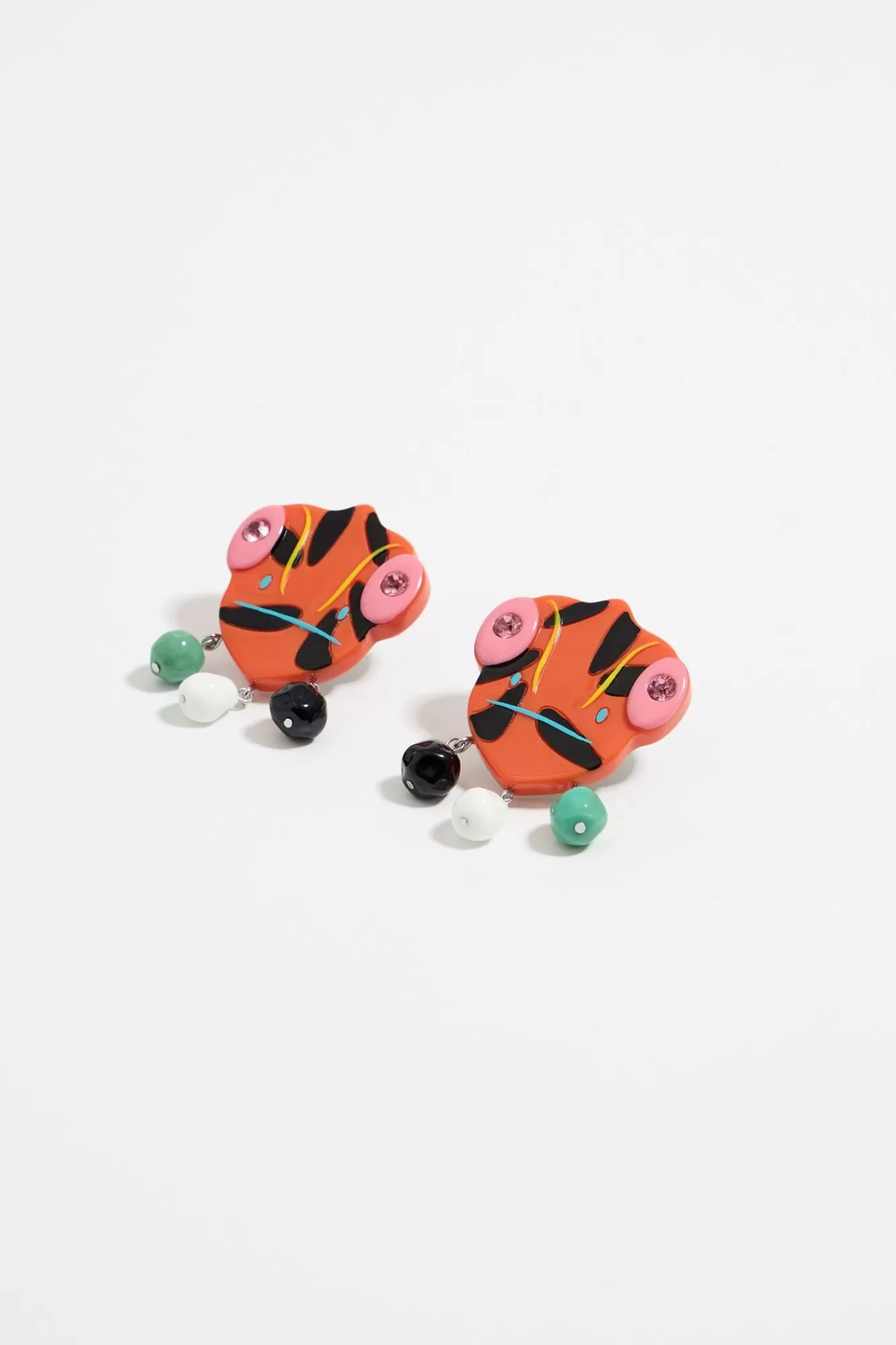 BIMBA Y LOLA Pendientes Camaleones Resina Multicolor Store