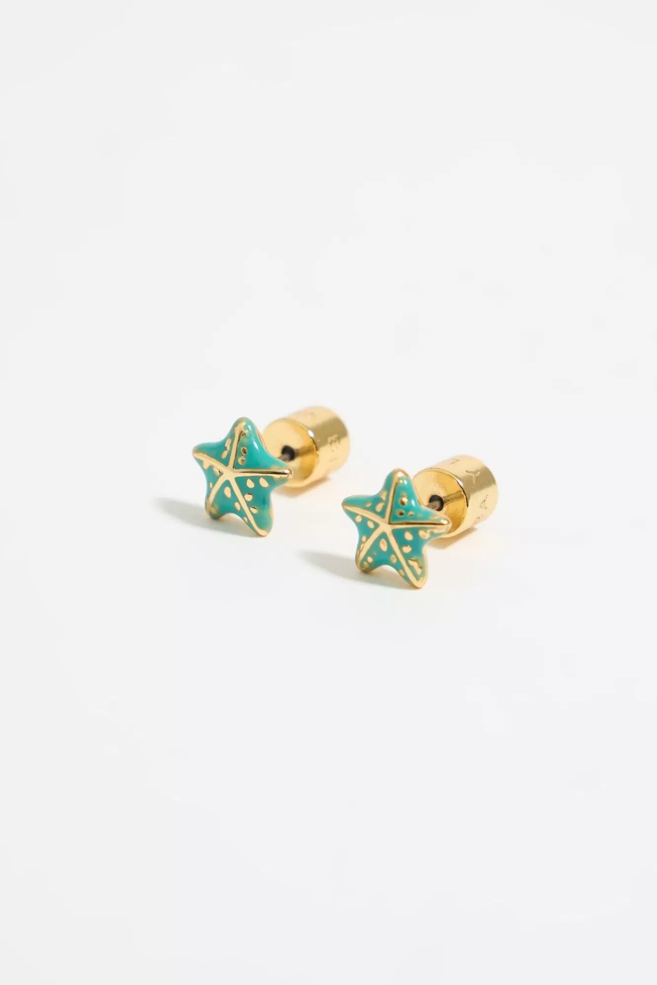 BIMBA Y LOLA Pendientes Estrella De Mar Aguamarina Shop