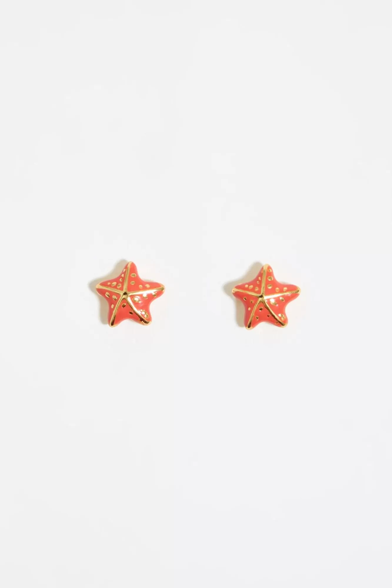 BIMBA Y LOLA Pendientes Estrella De Mar Coral Sale