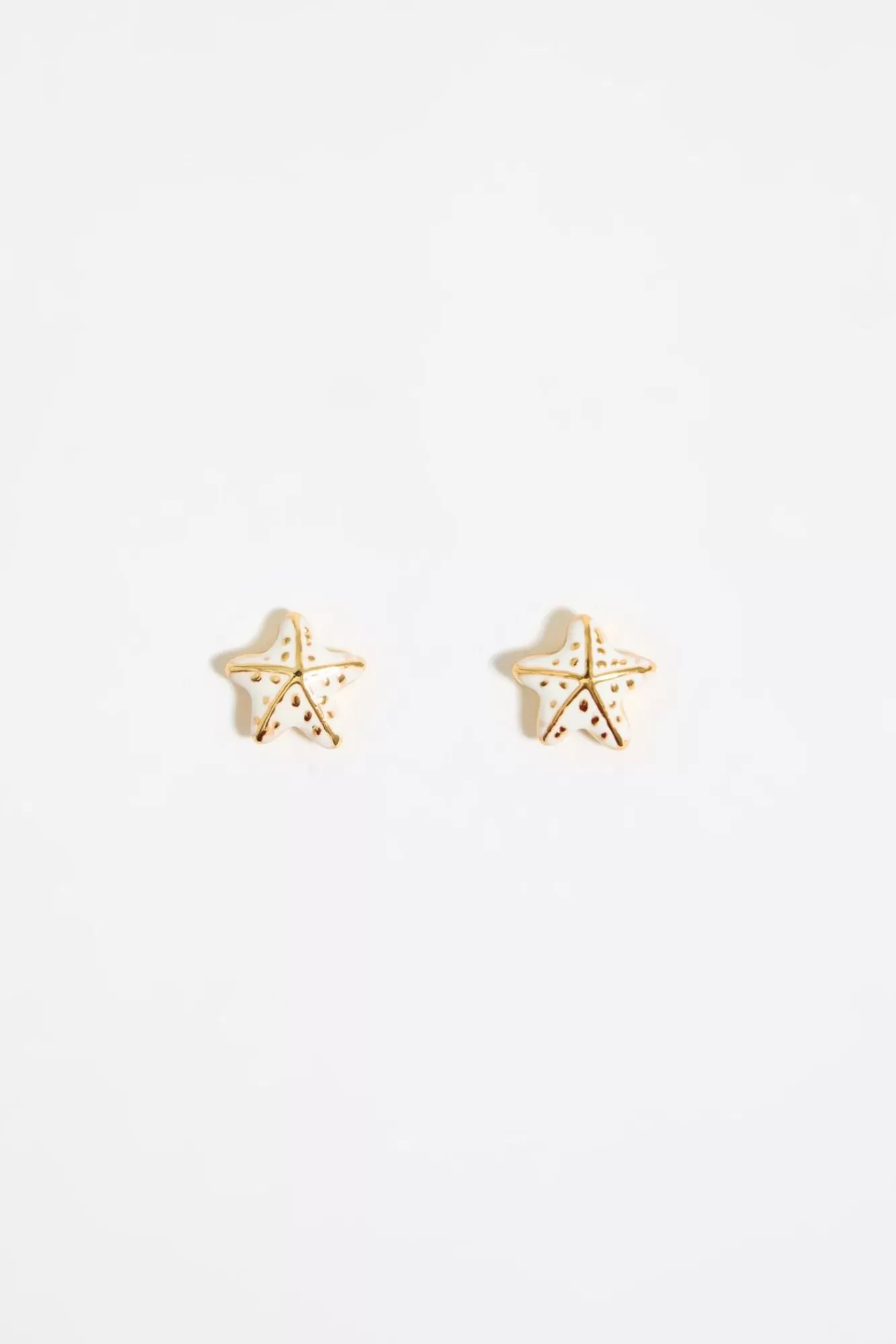 BIMBA Y LOLA Pendientes Estrella De Mar Marfil Store