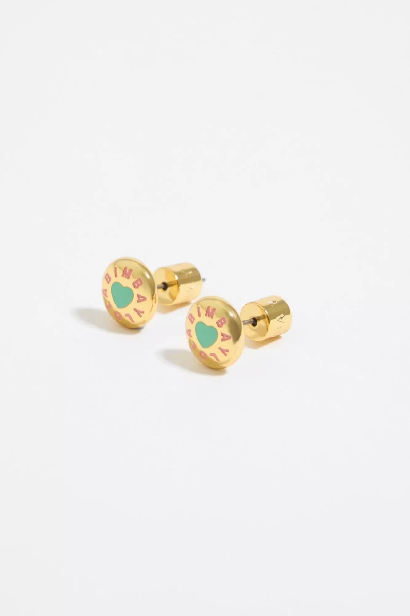 BIMBA Y LOLA Pendientes Logo Candy Aguamarina Dorados Best Sale