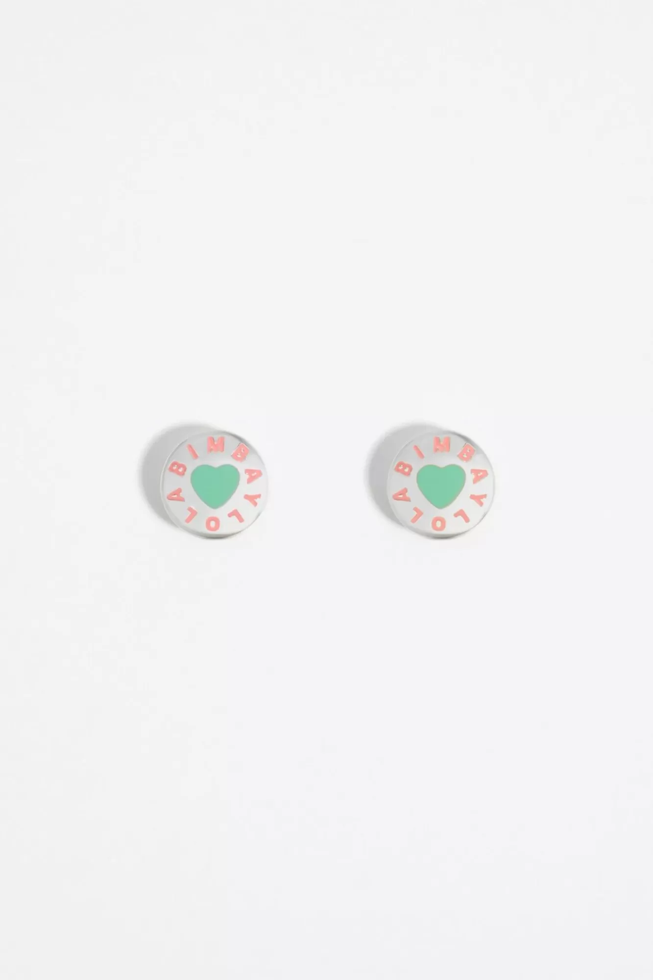 BIMBA Y LOLA Pendientes Logo Candy Aguamarina Plateados Store