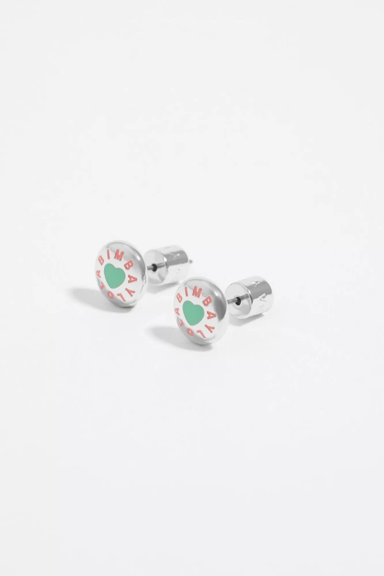 BIMBA Y LOLA Pendientes Logo Candy Aguamarina Plateados Store