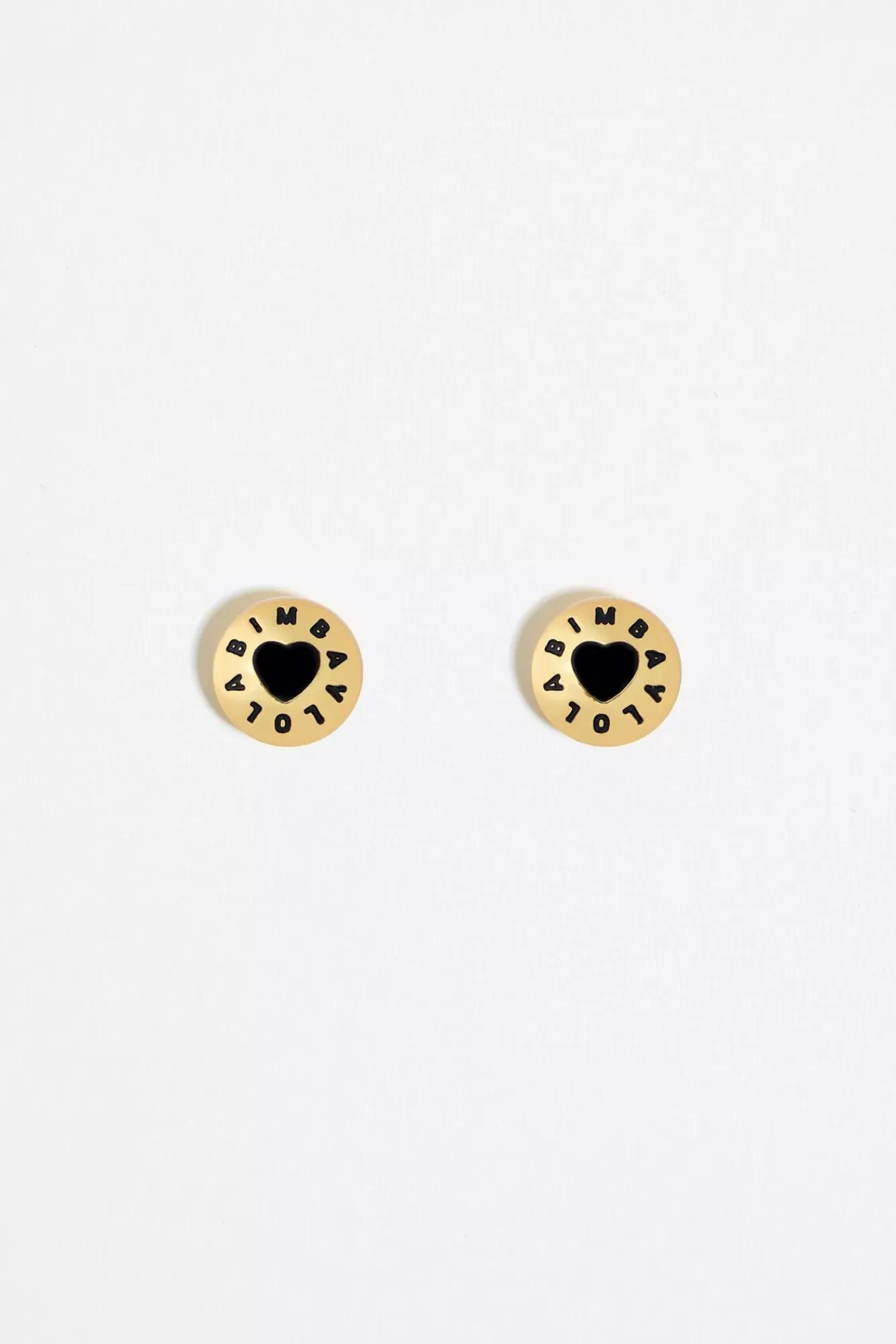 BIMBA Y LOLA Pendientes Logo Candy Corazon Negro Cheap