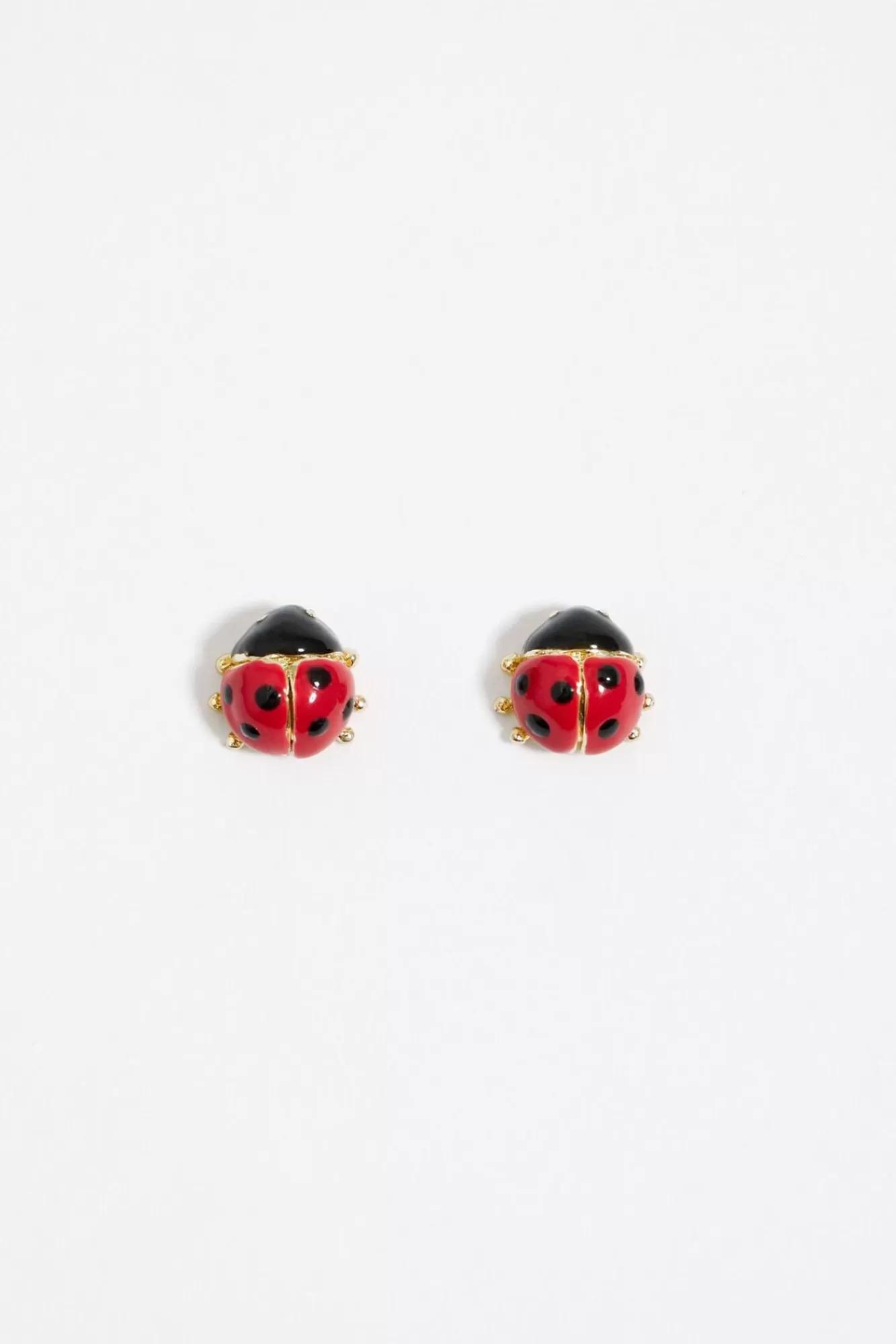 BIMBA Y LOLA Pendientes Mini Mariquita Dorados Best Sale