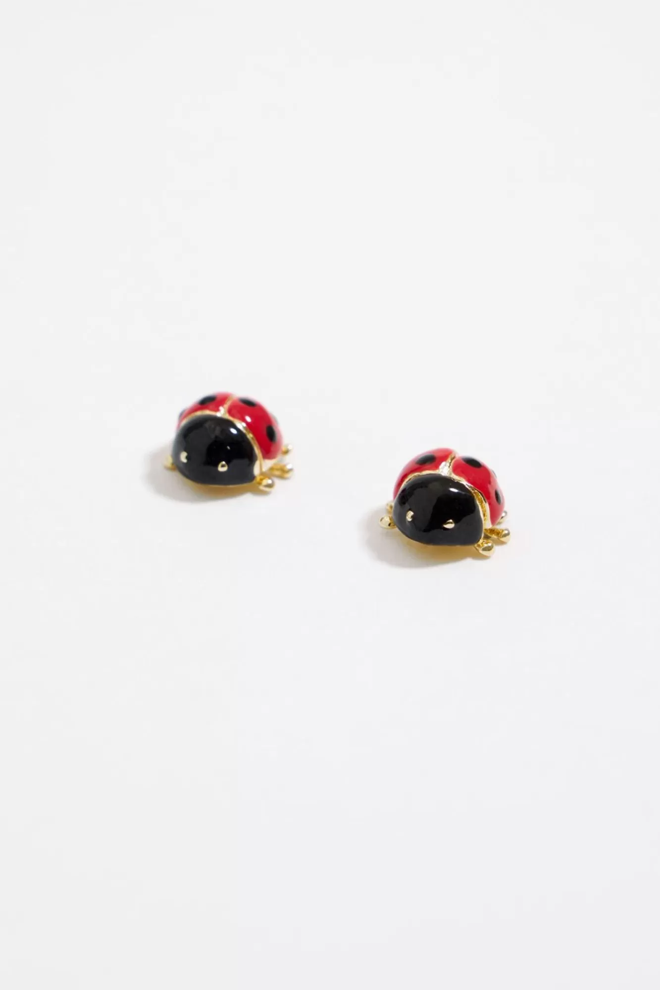 BIMBA Y LOLA Pendientes Mini Mariquita Dorados Best Sale