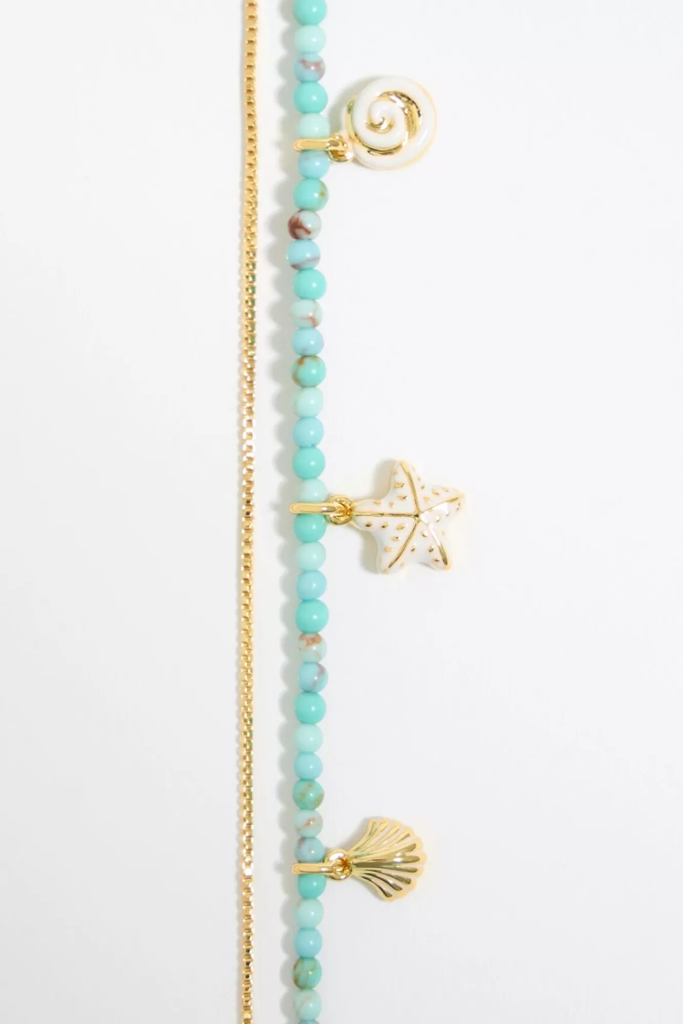 BIMBA Y LOLA Pulsera Doble Estrella De Mar Turquesa Sale