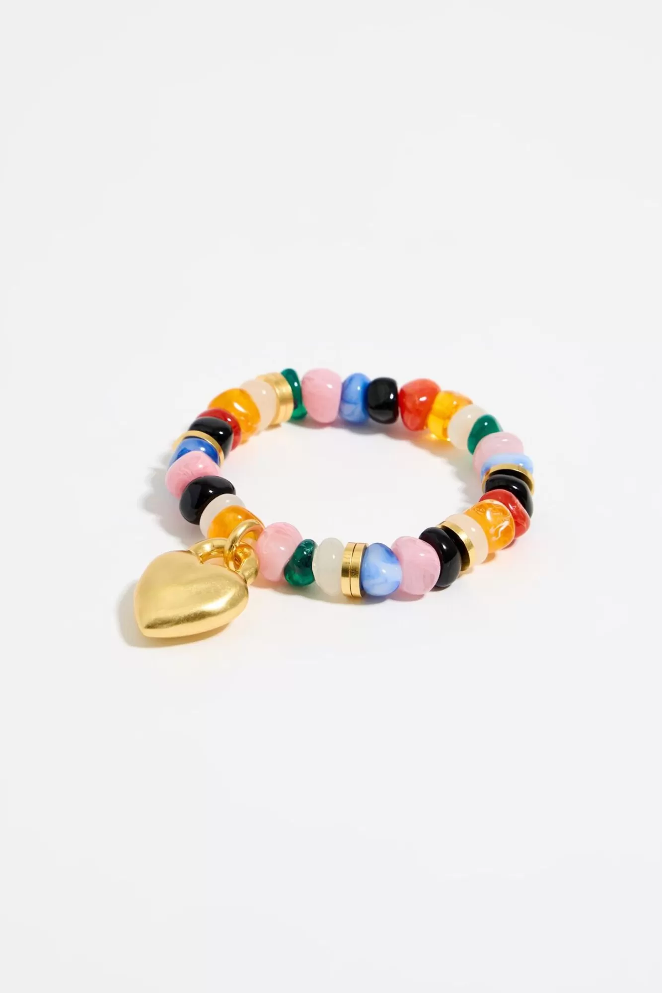 BIMBA Y LOLA Pulsera Elastica Resina Corazon Cheap