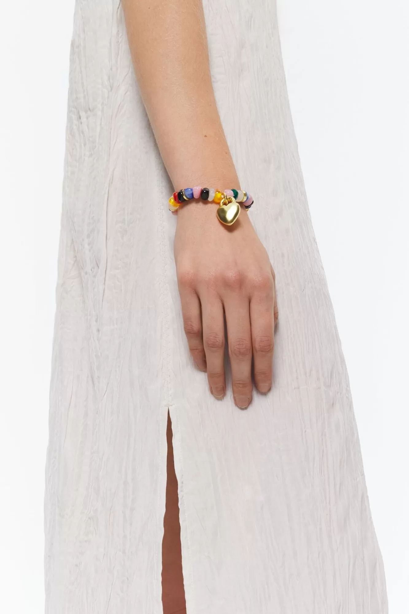 BIMBA Y LOLA Pulsera Elastica Resina Corazon Cheap