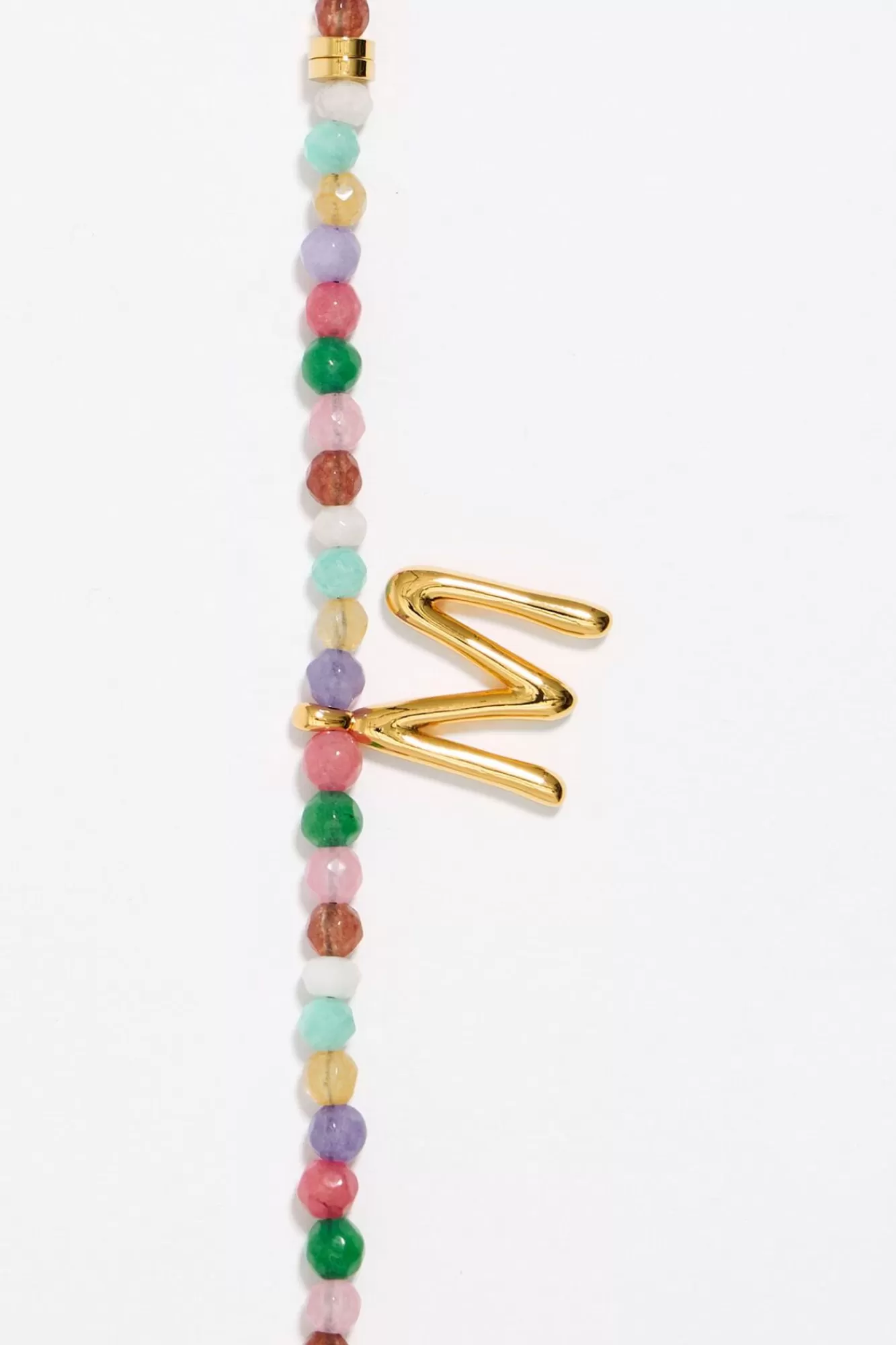 BIMBA Y LOLA Pulsera Letra M Piedras Multicolores Discount