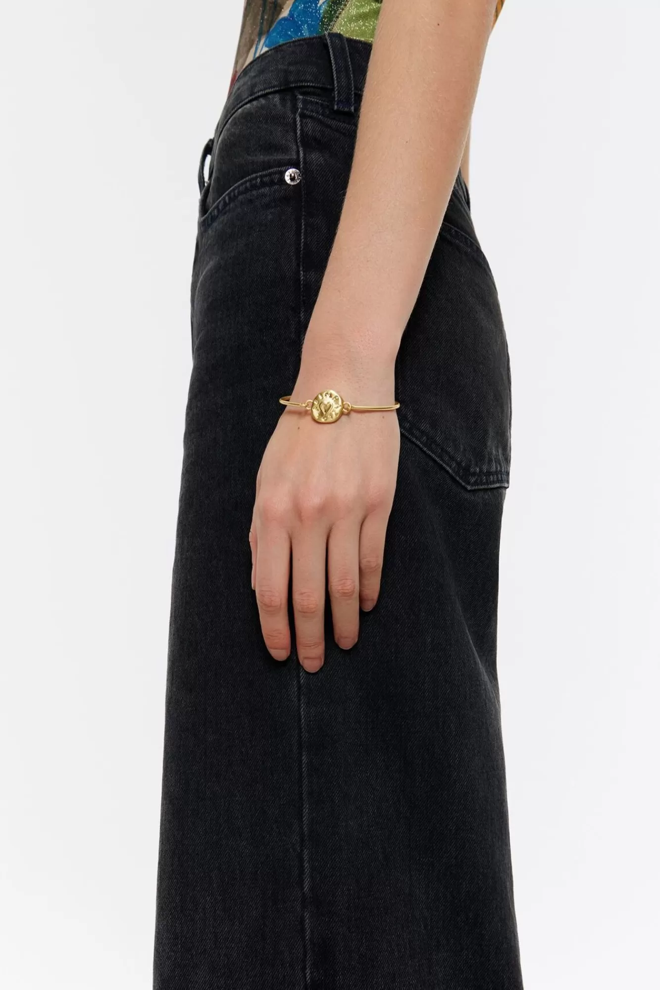 BIMBA Y LOLA Pulsera Logo Dorado Mate Sale