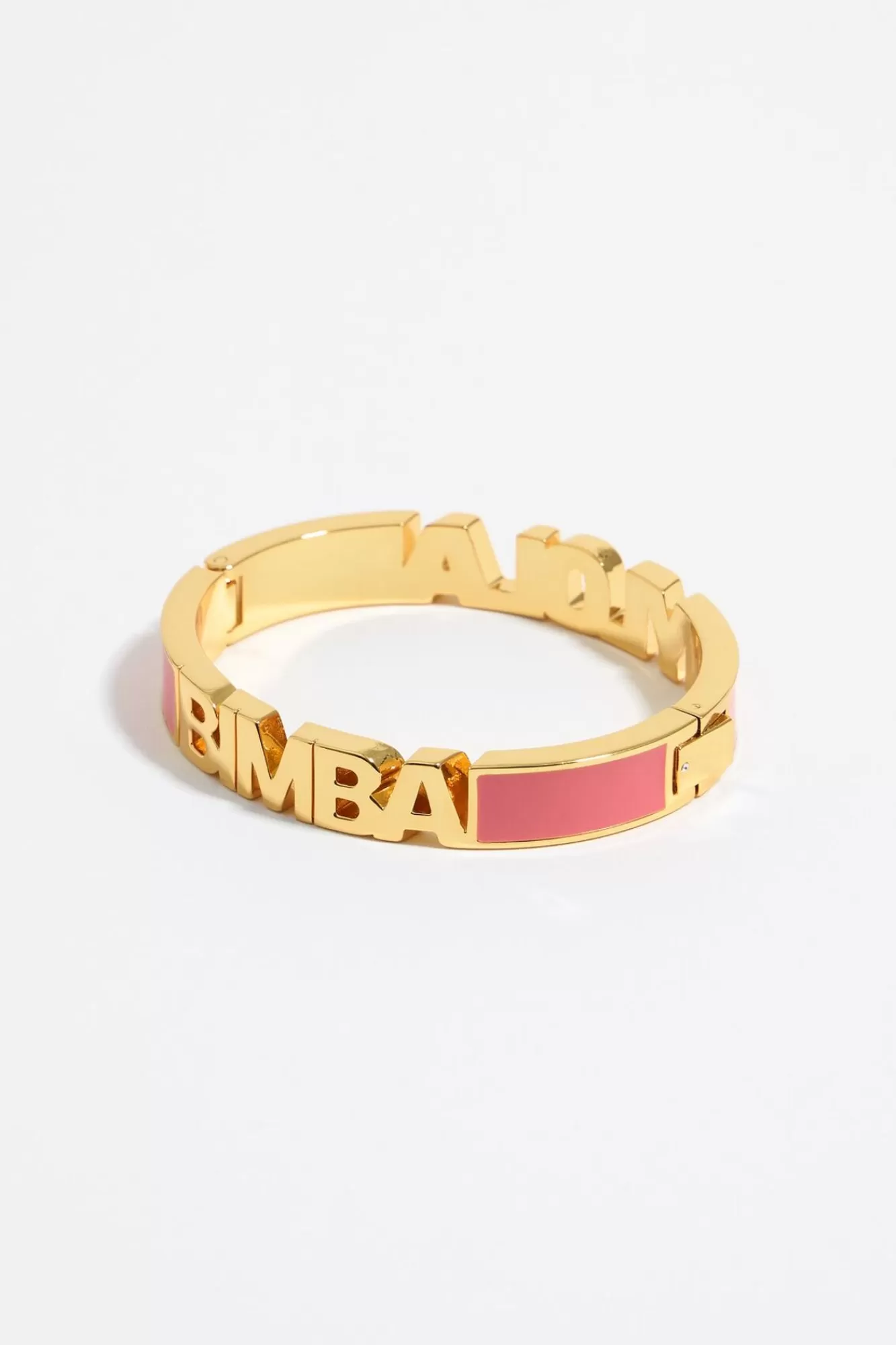 BIMBA Y LOLA Pulsera Logo Esmalte Coral Cheap