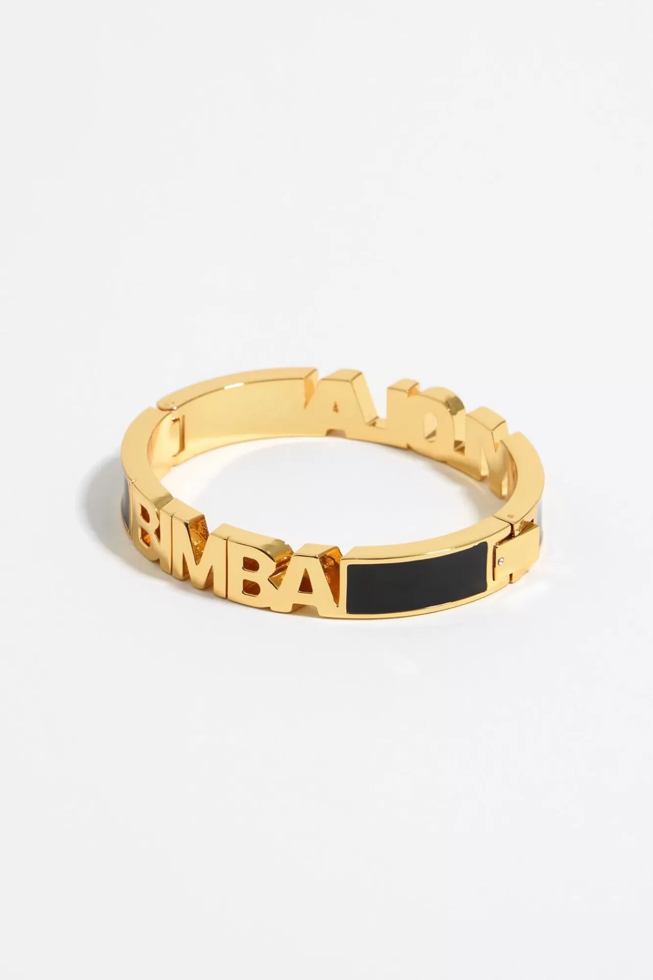 BIMBA Y LOLA Pulsera Logo Esmalte Negra Store