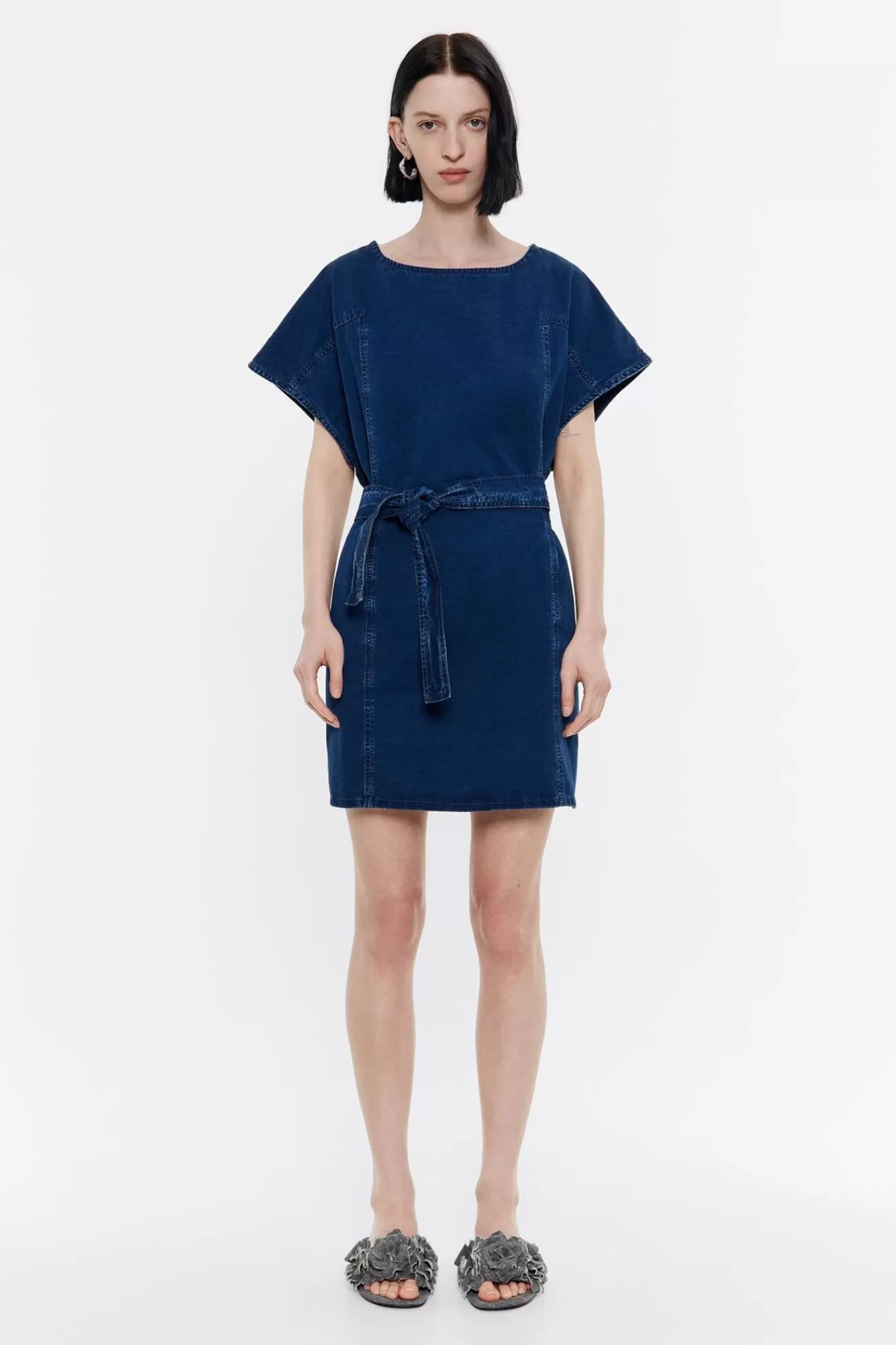 BIMBA Y LOLA Vestido Corto Denim Indigo Oscuro Shop