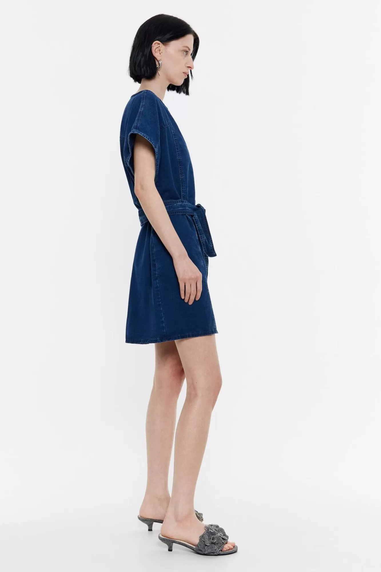 BIMBA Y LOLA Vestido Corto Denim Indigo Oscuro Shop