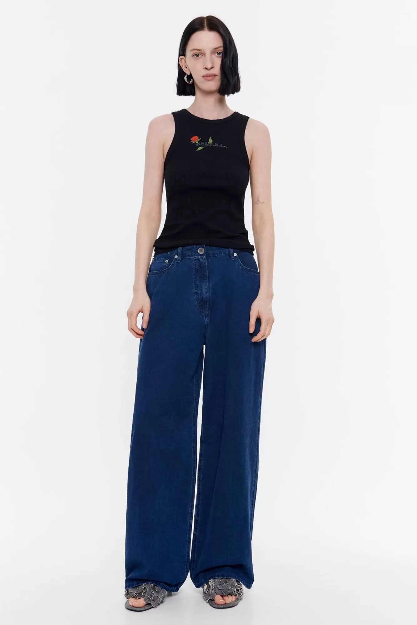 BIMBA Y LOLA Wide Leg - Vaquero Indigo Oscuro Shop