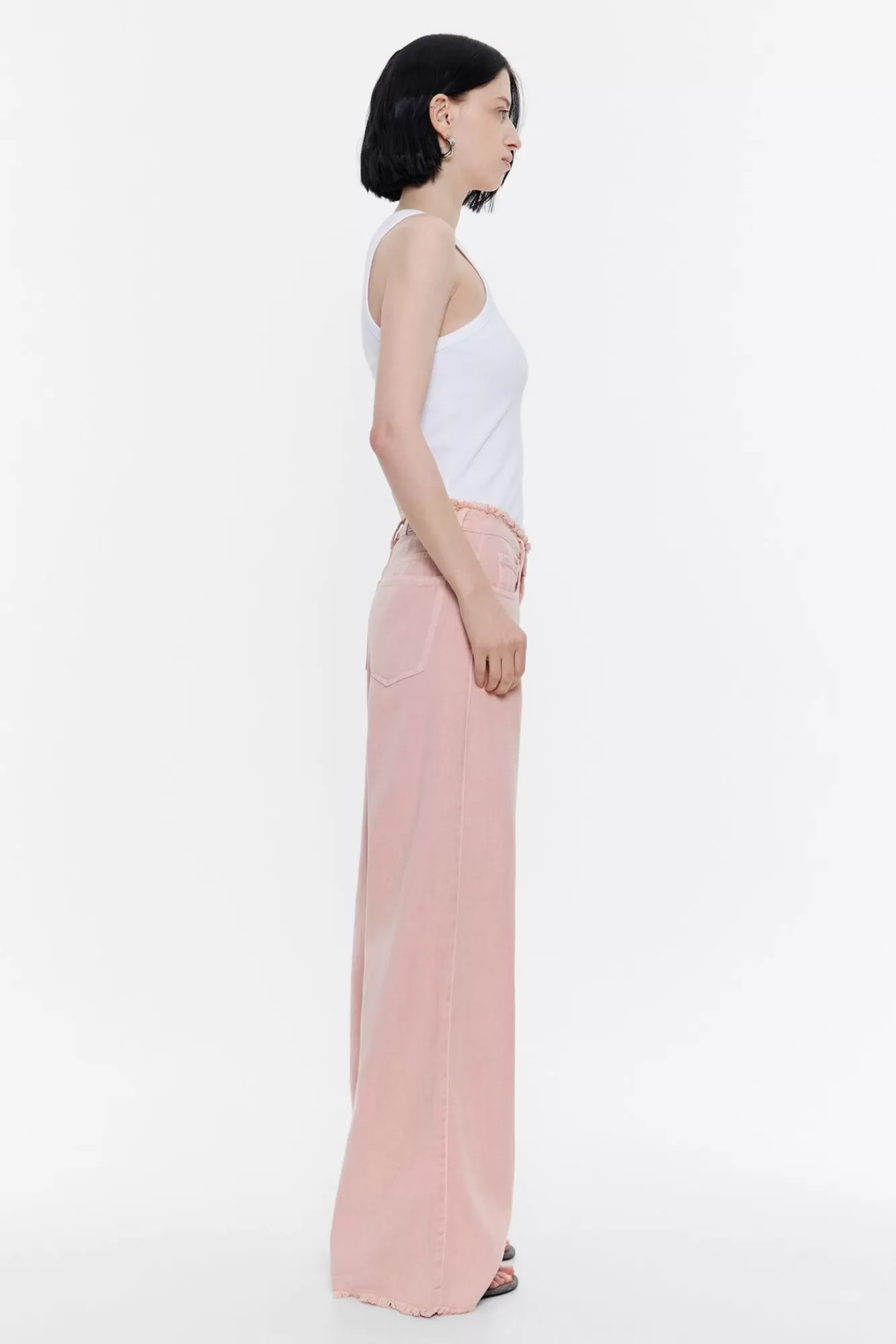 BIMBA Y LOLA Wide Leg - Vaquero Rosa Fashion